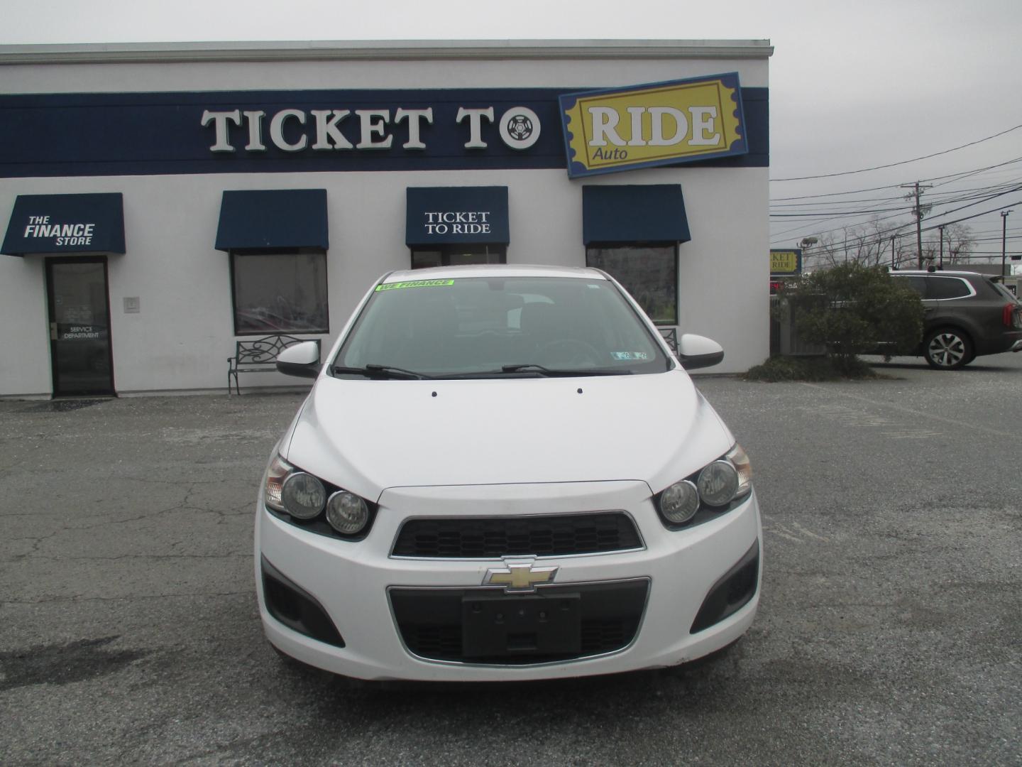 2015 WHITE Chevrolet Sonic LT Auto 5-Door (1G1JC6SH7F4) with an 1.8L L4 DOHC 24V engine, 6-Speed Automatic transmission, located at 1254 Manheim Pike, Lancaster, PA, 17601, (717) 393-9133, 40.062870, -76.323273 - Photo#1